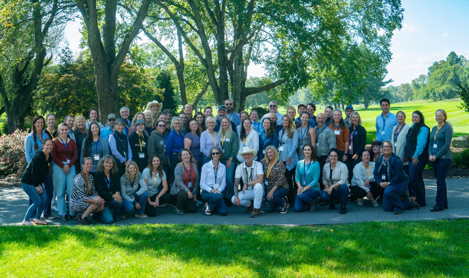 Barn owners and trainers gathered at a previous Impulsion live event